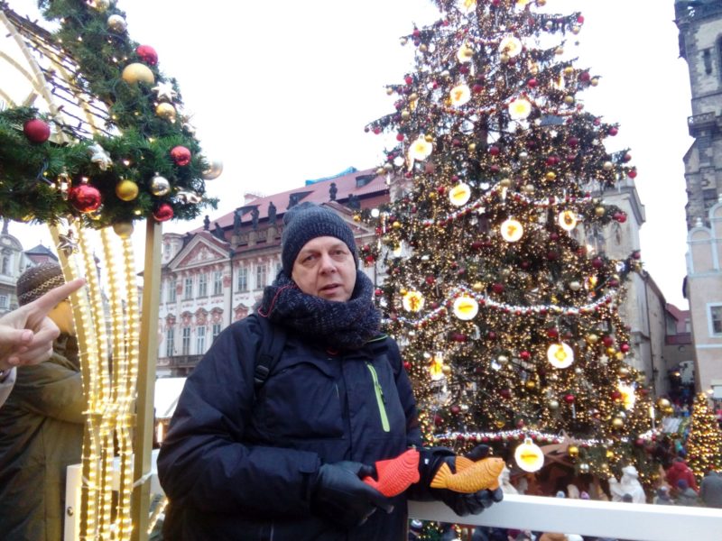 Rybka spędza Święta w Pradze.